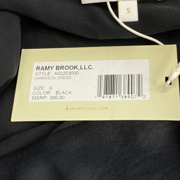 Ramy Brook Women's Harrison Asymmetric Mini Dress Black Size S | One Shoulder - Picture 3 of 8